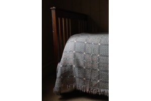 Vintage Melin Tregwynt LavenderGrey & Palest Pink TBV42